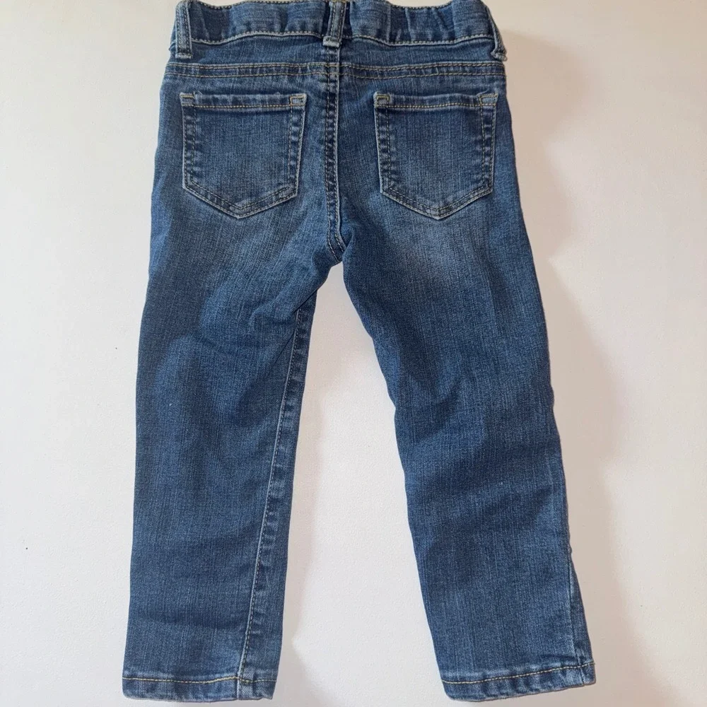 Emma & Ella Cat & Jack Jacket and Jeans Set Toddler 3T Pink Blue Distressed 2pc